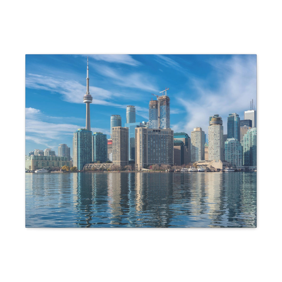 Toronto Daylight Skyline Canvas Artwork High-Quality Breathtaking Stunning Cityscape for Home Decor Ready to Hang-Express Your Love Gifts