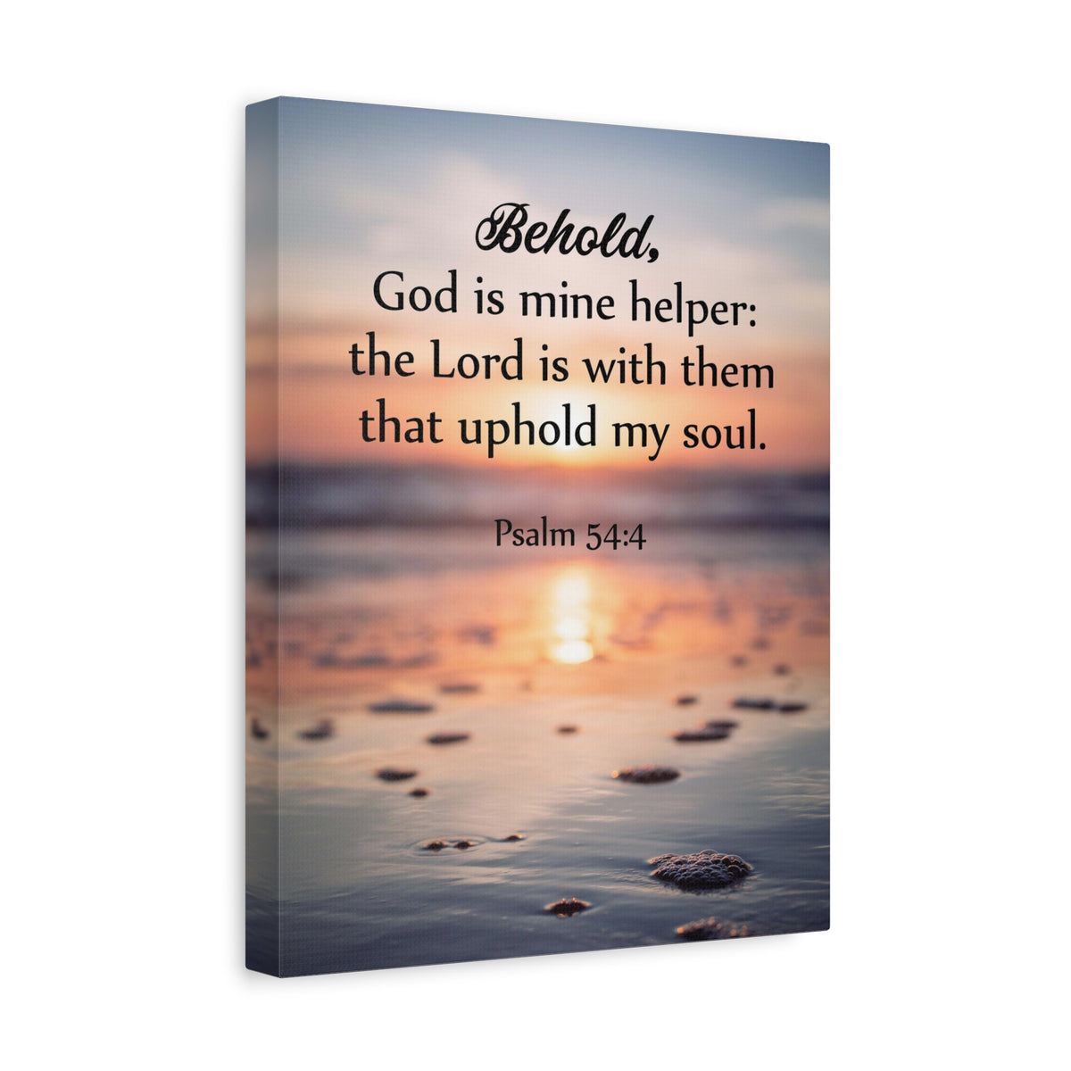 Scripture Canvas Uphold My Soul Psalm 54:4 Christian Wall Art Bible Verse Print Ready to Hang-Express Your Love Gifts