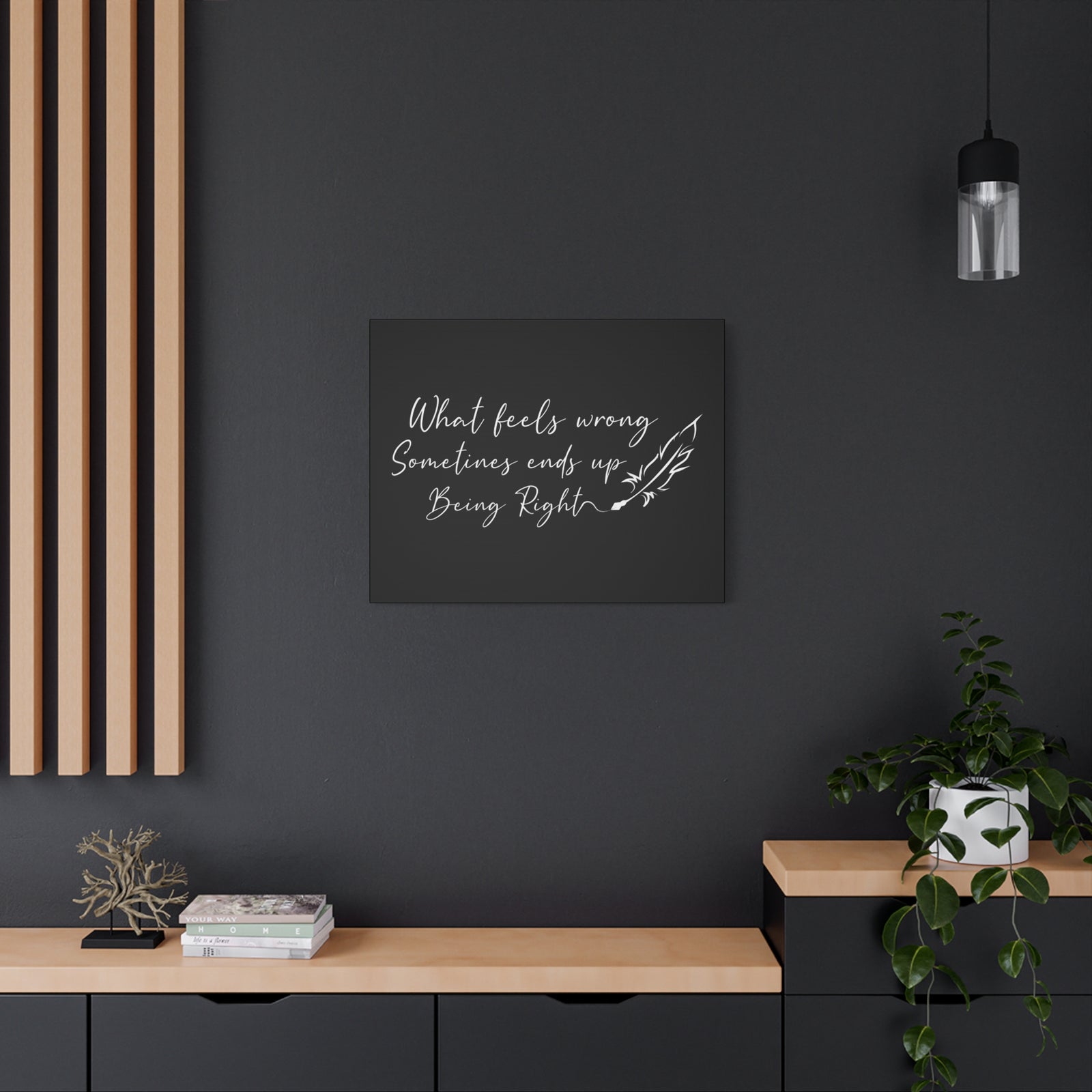 Inspirational Quote Canvas Being Right Wall Art Motivational Motto Inspiring Prints Artwork Decor Ready to Hang-Express Your Love Gifts