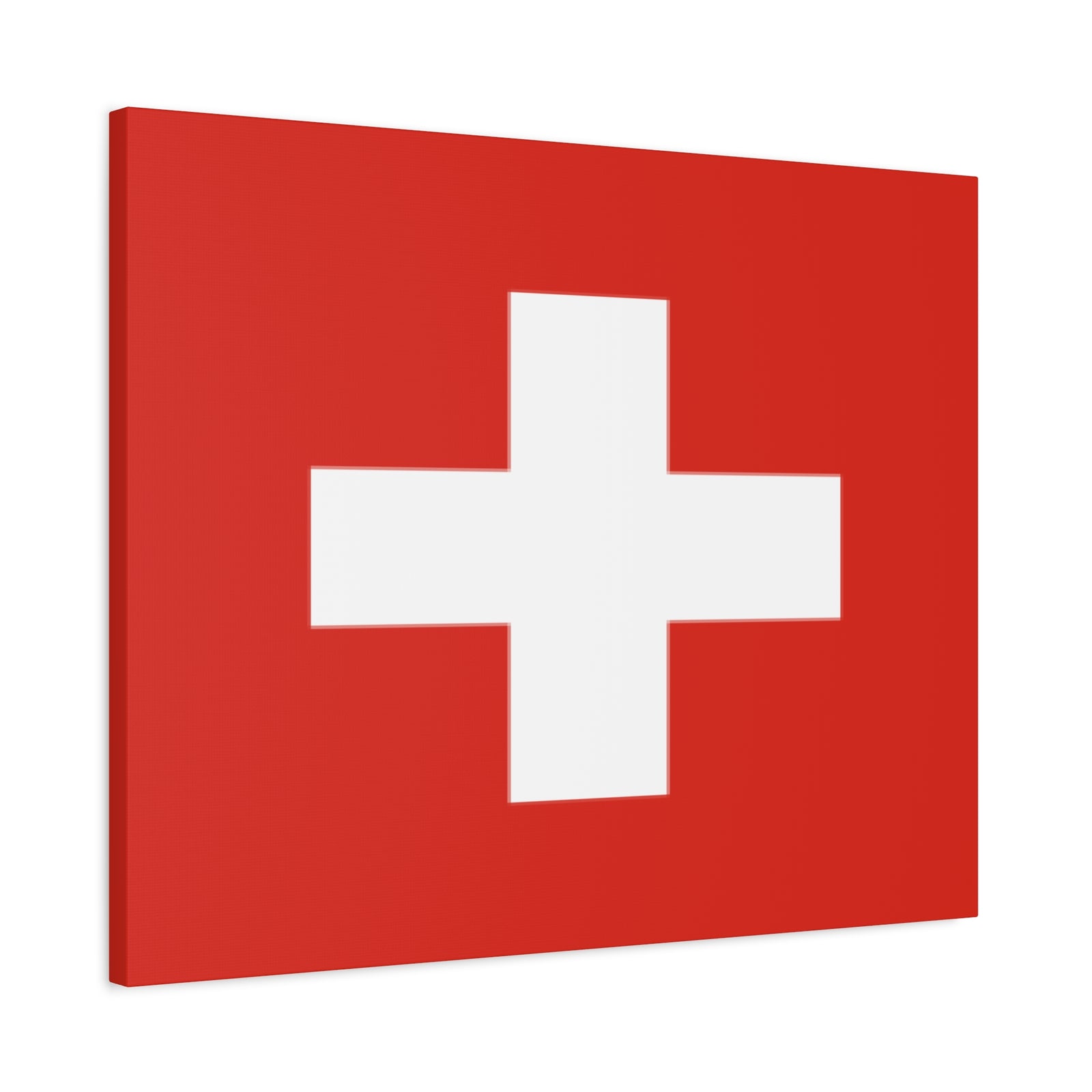Switzerland Country Flag Canvas Vibrant Wall Art Unframed Home Decor-Express Your Love Gifts