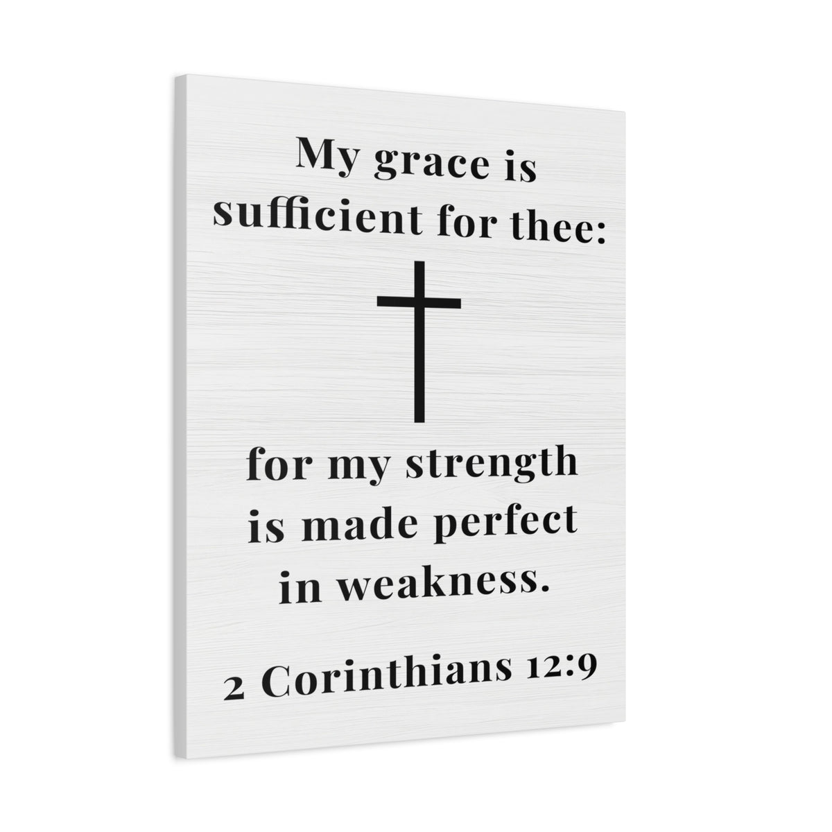 Scripture Walls 2 Corinthians 12:9 My Grace is Sufficient Bible Verse Canvas Christian Wall Art Ready to Hang Unframed-Express Your Love Gifts