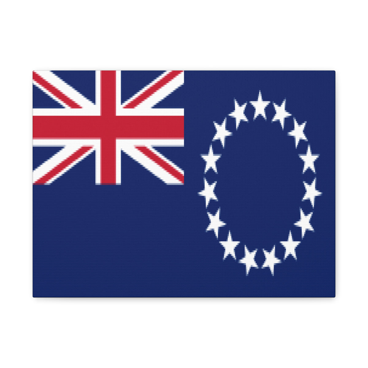 Cook Islands Country Flag Canvas Vibrant Wall Art Unframed Home Decor-Express Your Love Gifts