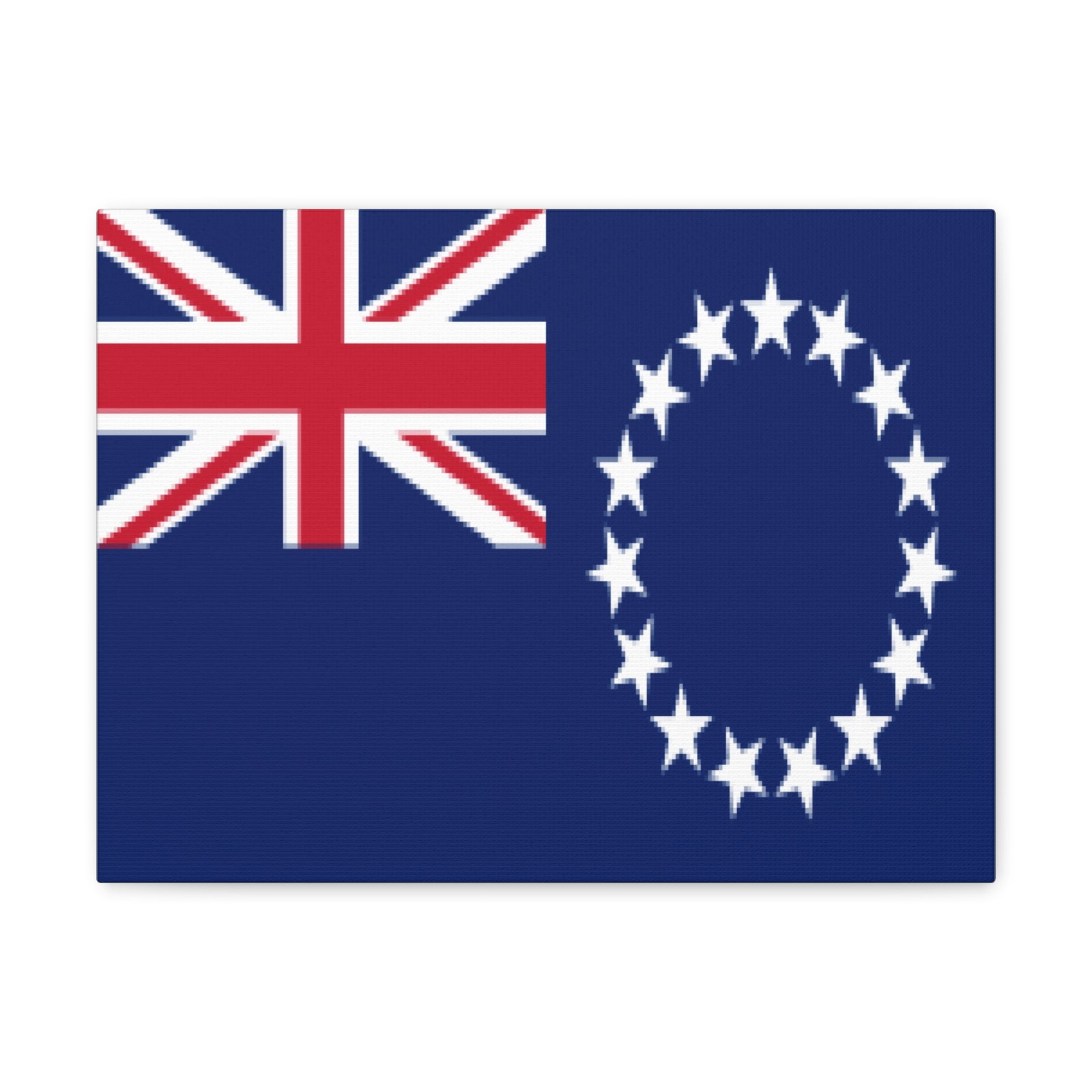 Cook Islands Country Flag Canvas Vibrant Wall Art Unframed Home Decor-Express Your Love Gifts