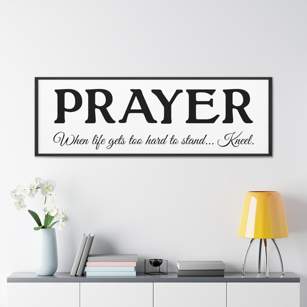 Scripture Walls Prayer White Bible Verse Canvas Christian Wall Art Ready to Hang Unframed-Express Your Love Gifts