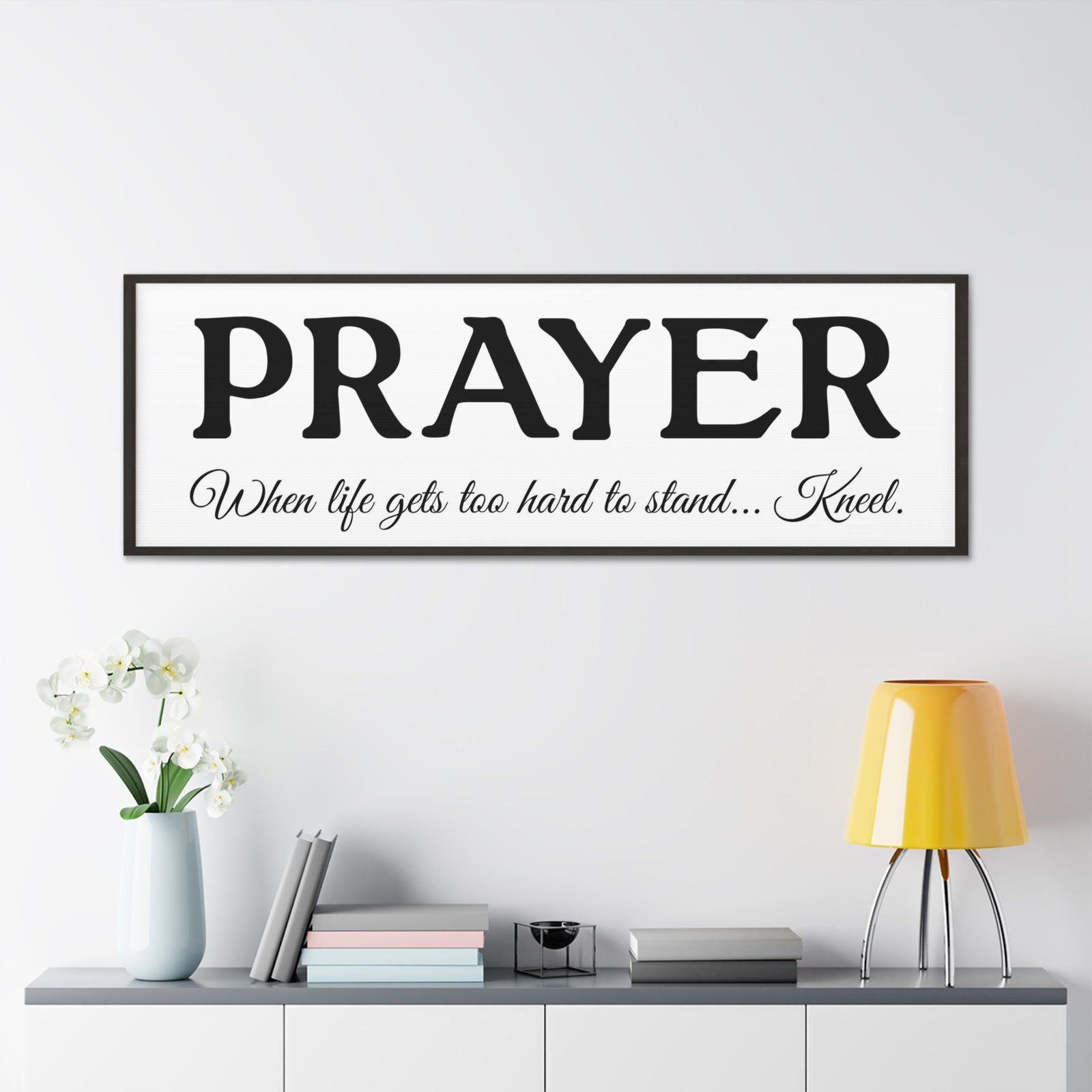 Scripture Walls Prayer White Bible Verse Canvas Christian Wall Art Ready to Hang Unframed-Express Your Love Gifts