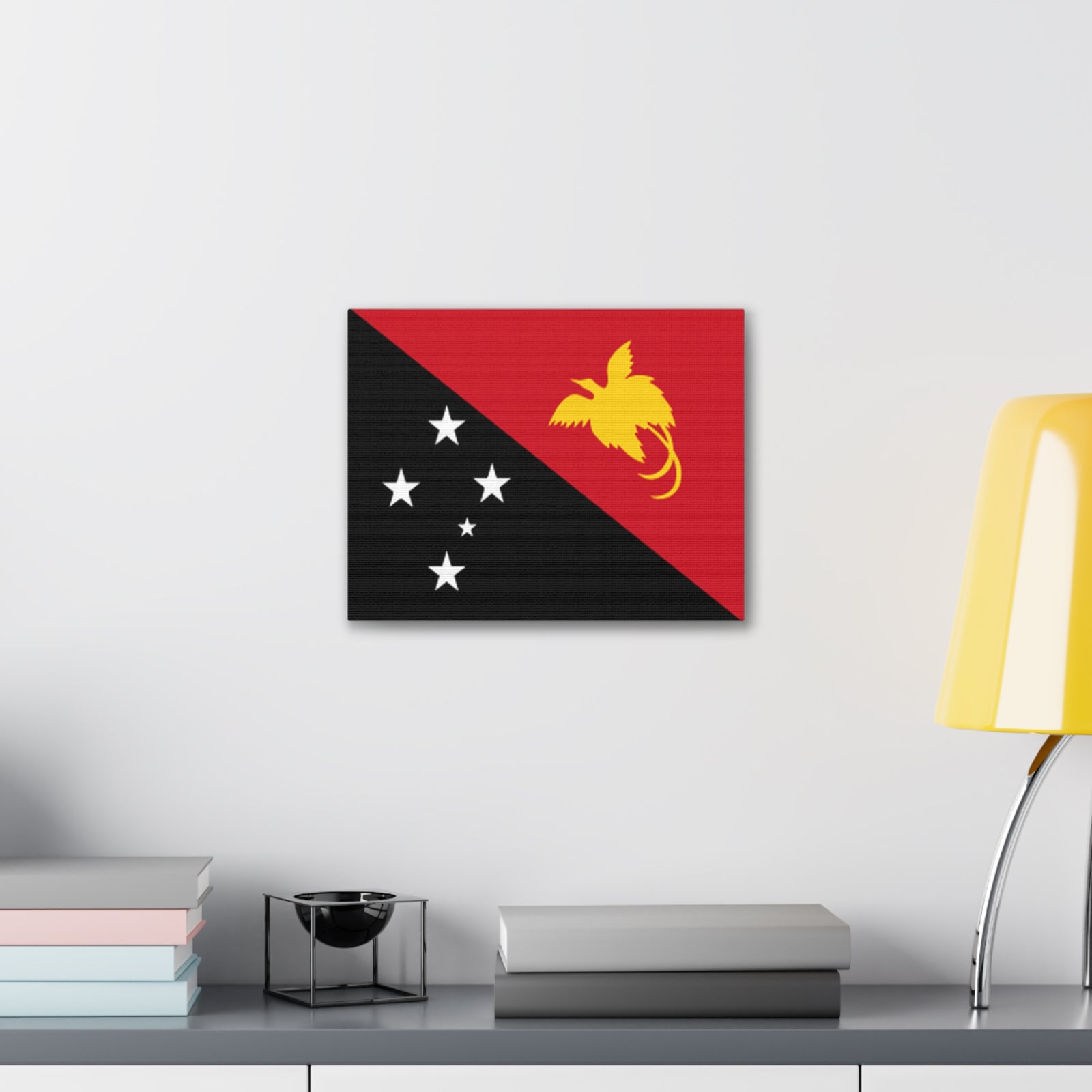 Papua New Guinea Country Flag Canvas Vibrant Wall Art Unframed Home Decor-Express Your Love Gifts