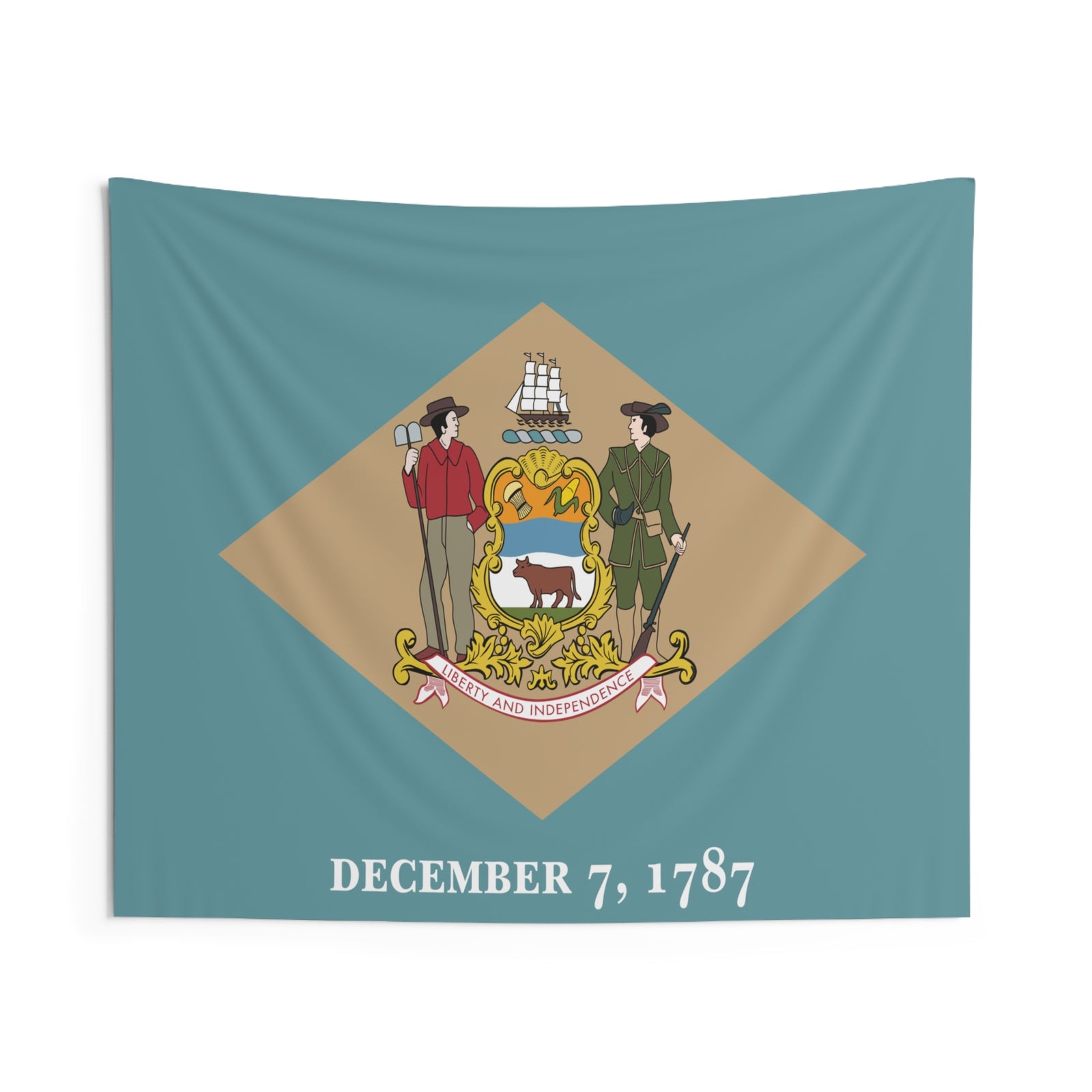 Delaware State Flag Wall Hanging Tapestry-Express Your Love Gifts