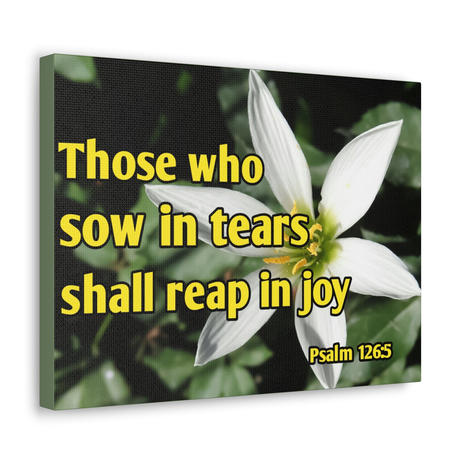 Scripture Walls Shall Reap In Joy Psalm 126:5 Bible Verse Canvas Christian Wall Art Ready to Hang-Express Your Love Gifts