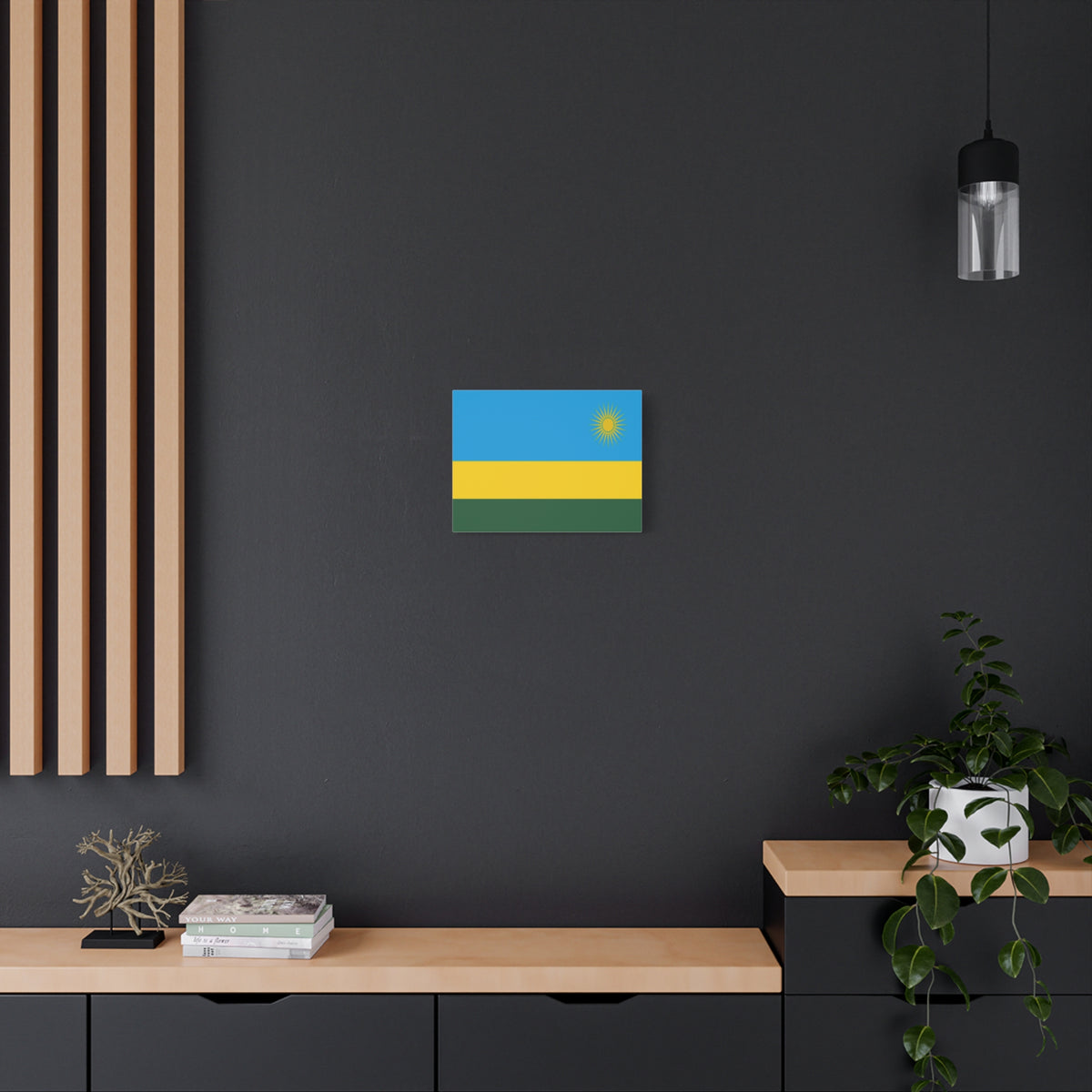 Rwanda Country Flag Canvas Vibrant Wall Art Unframed Home Decor-Express Your Love Gifts