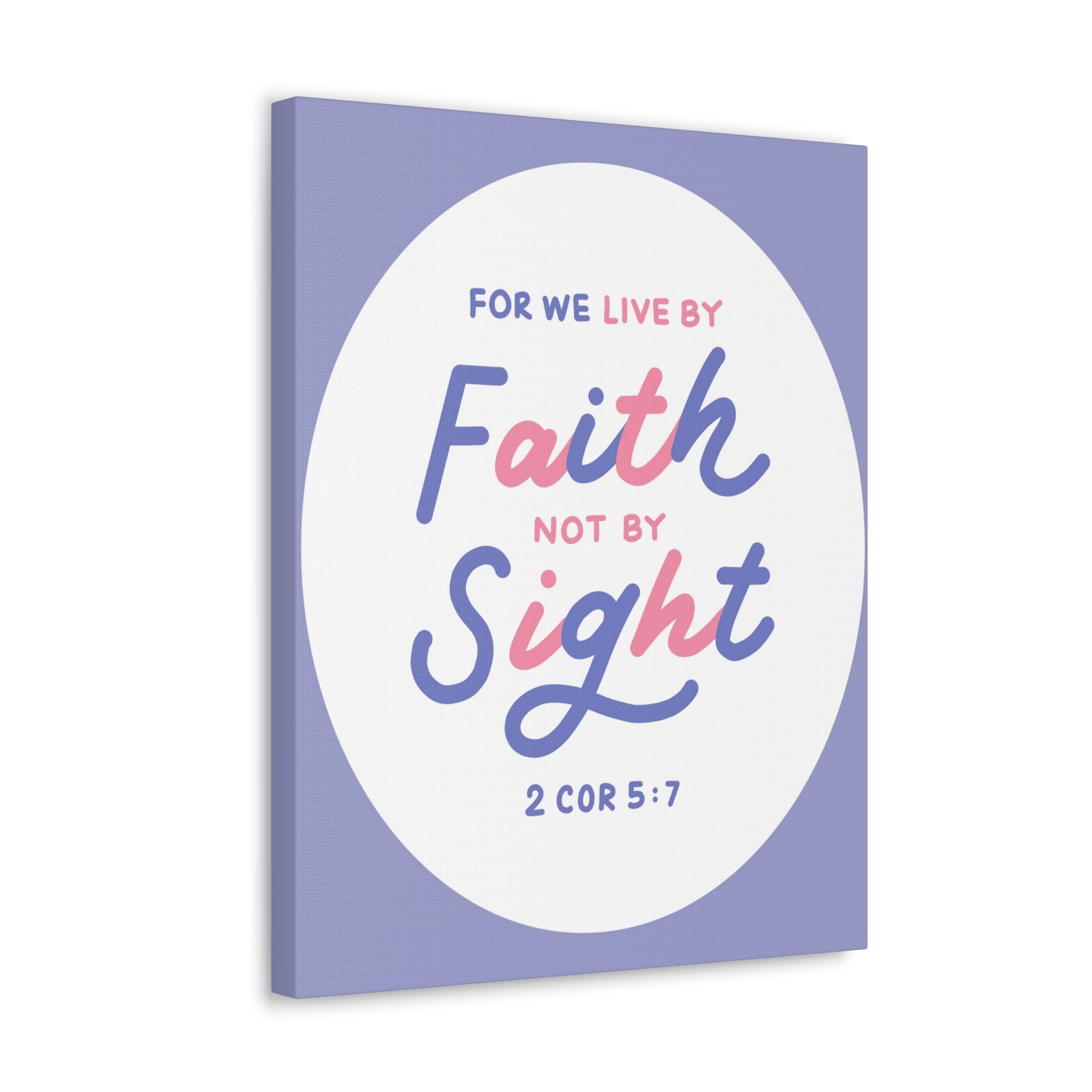 Scripture Walls Faith Not By Sight 2 Corinthians 5:7 Bible Verse Canvas Christian Wall Art Ready To Hang-Express Your Love Gifts