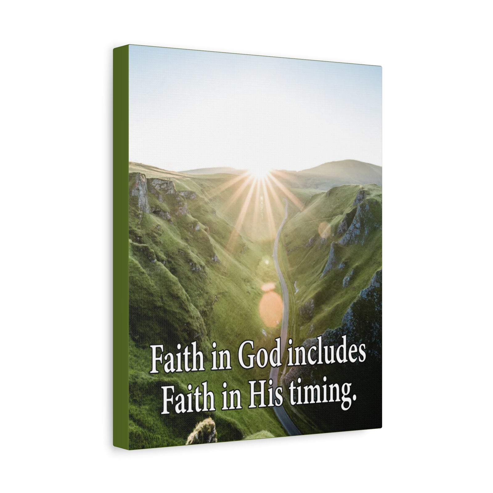 Scripture Walls Faith in God's Timing Psalm 27:14 Christian Wall Decor Scripture Art Ready to Hang-Express Your Love Gifts