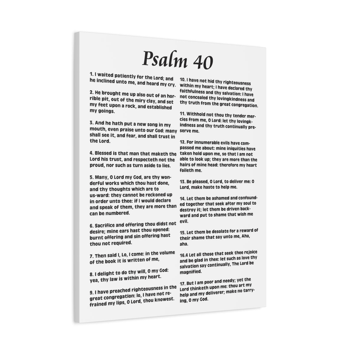 Scripture Walls My Deliverer Heard Me Psalm 40 Christian Wall Art Print Ready to Hang-Express Your Love Gifts