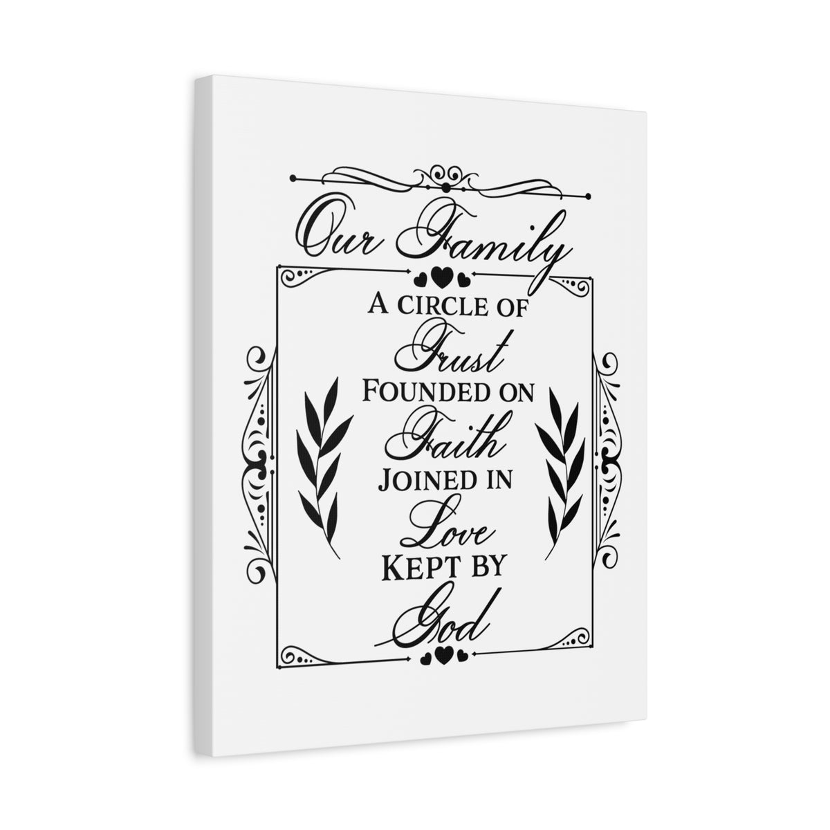 Scripture Canvas Kept By God Psalm 133:1 Christian Wall Art Print Ready to Hang-Express Your Love Gifts
