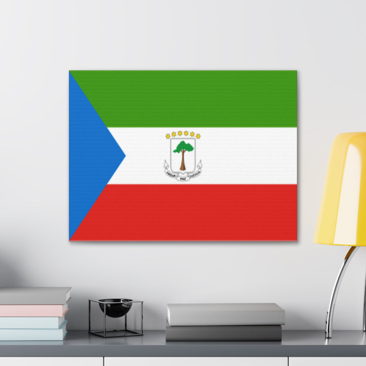 Equatorial Guinea Country Flag Canvas Vibrant Wall Art Unframed Home Decor-Express Your Love Gifts