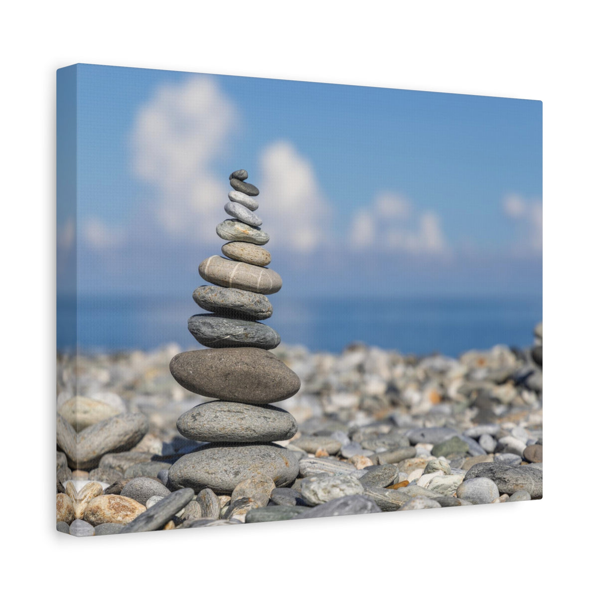 Stone Zed Stack Over Balance Nature Wilderness Photography Canvas Wall Art for Home Decor Ready-to-Hang-Express Your Love Gifts
