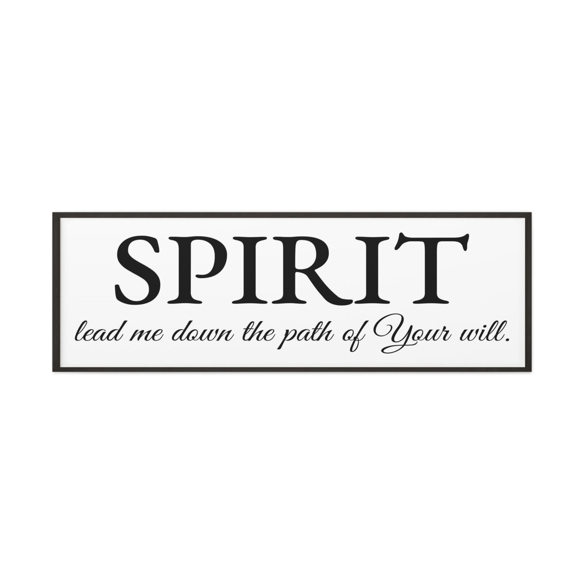 Scripture Walls Spirit Lead Me White Bible Verse Canvas Christian Wall Art Ready to Hang Unframed-Express Your Love Gifts