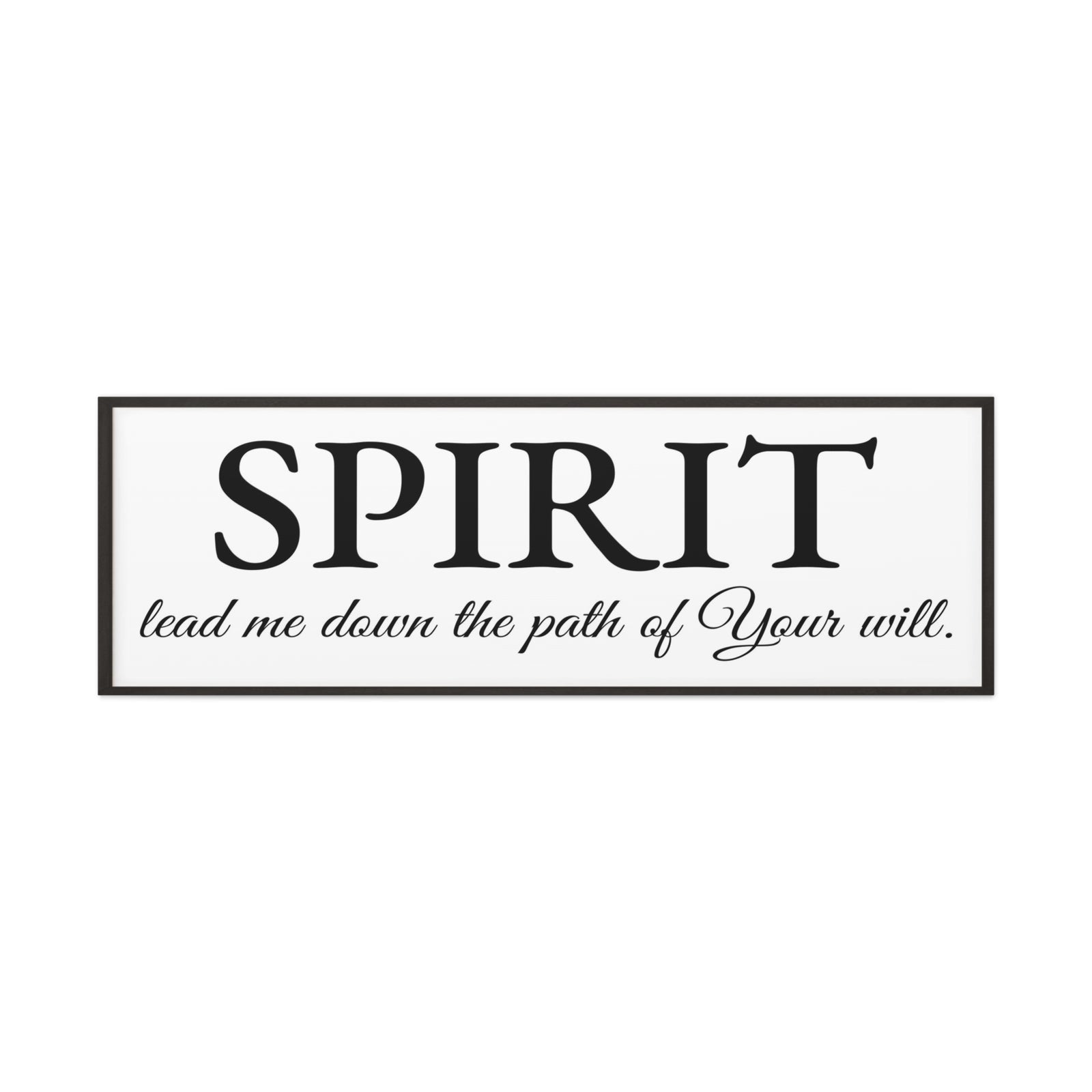 Scripture Walls Spirit Lead Me White Bible Verse Canvas Christian Wall Art Ready to Hang Unframed-Express Your Love Gifts