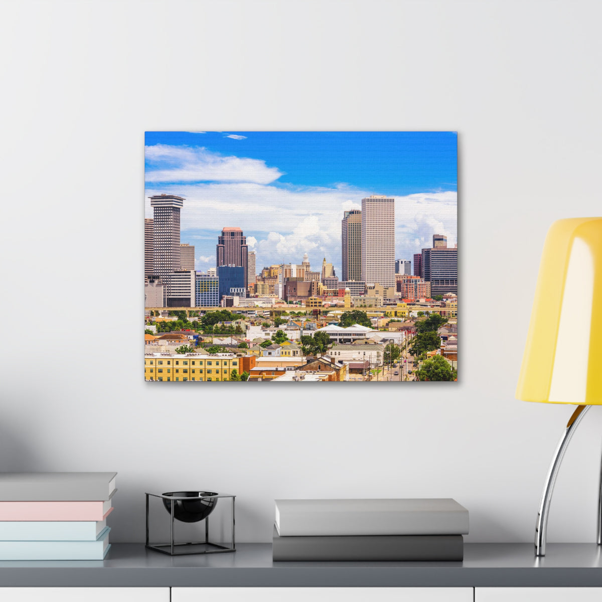 New Orleans Daytime Skyline Canvas Artwork High-Quality Breathtaking Stunning Cityscape for Home Decor Ready to Hang-Express Your Love Gifts