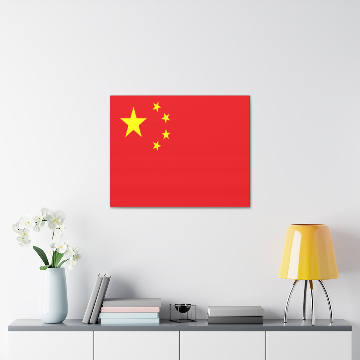 China Country Flag Canvas Vibrant Wall Art Unframed Home Decor-Express Your Love Gifts