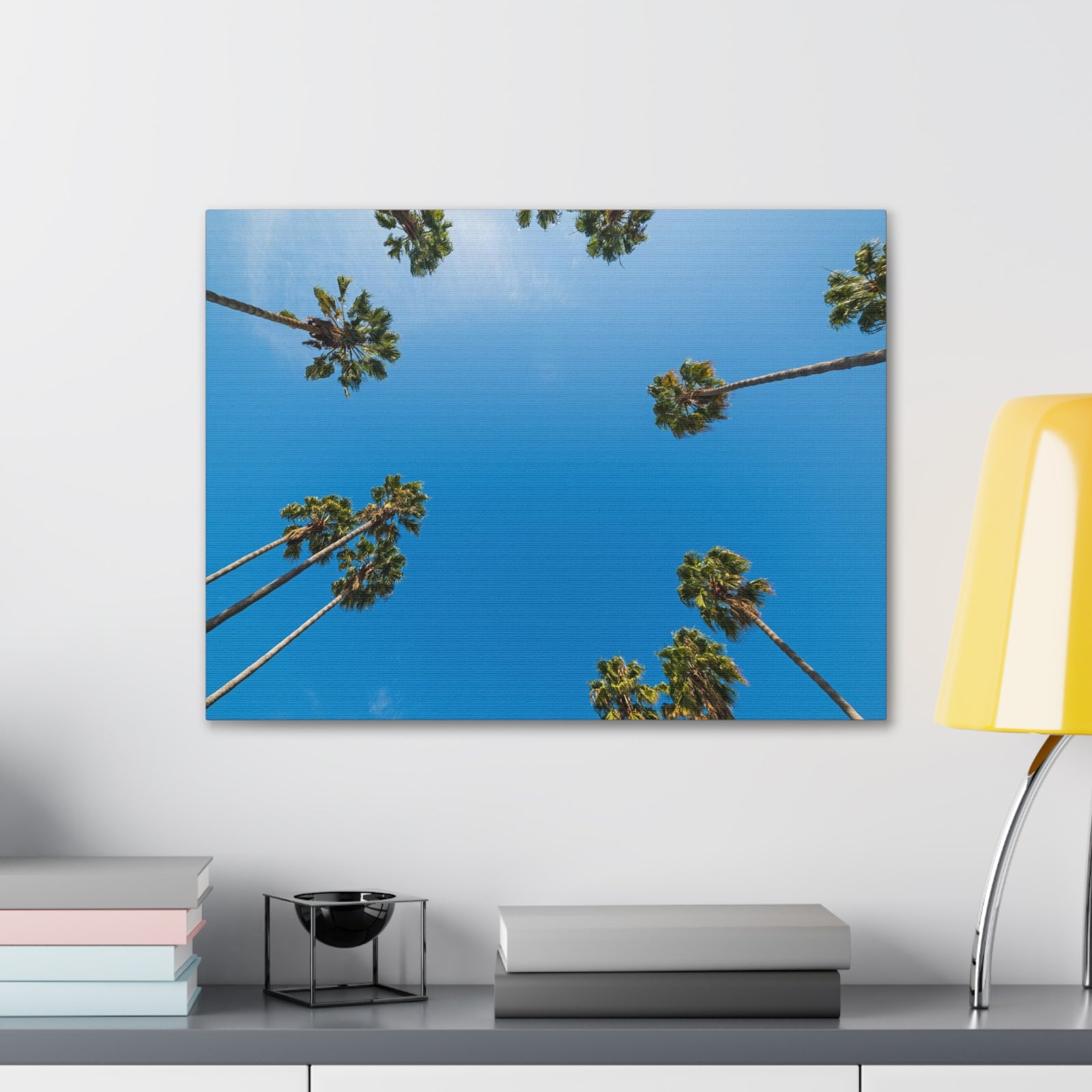 Palm Trees Los Angeles Modern Multicolor Scenic Nature Photography Canvas Home Office Decor Ready to Hang-Express Your Love Gifts