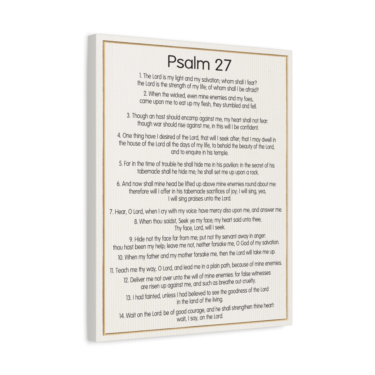 Scripture Walls Fearless Trust in God Psalm 27:1 Christian Wall Art Bible Verse Print Ready to Hang-Express Your Love Gifts