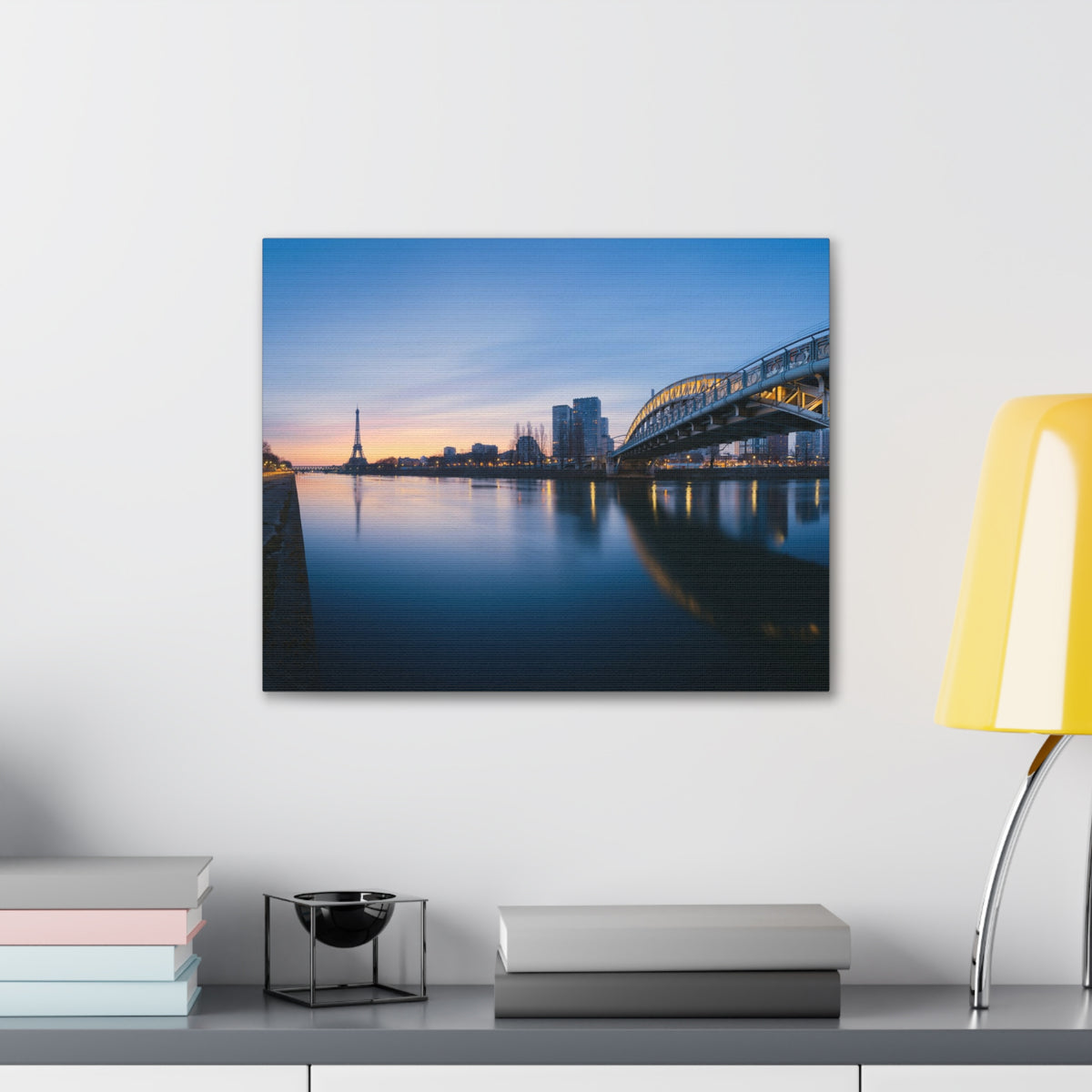 Paris Night Skyline Canvas Artwork High-Quality Breathtaking Stunning Cityscape for Home Decor Ready to Hang-Express Your Love Gifts