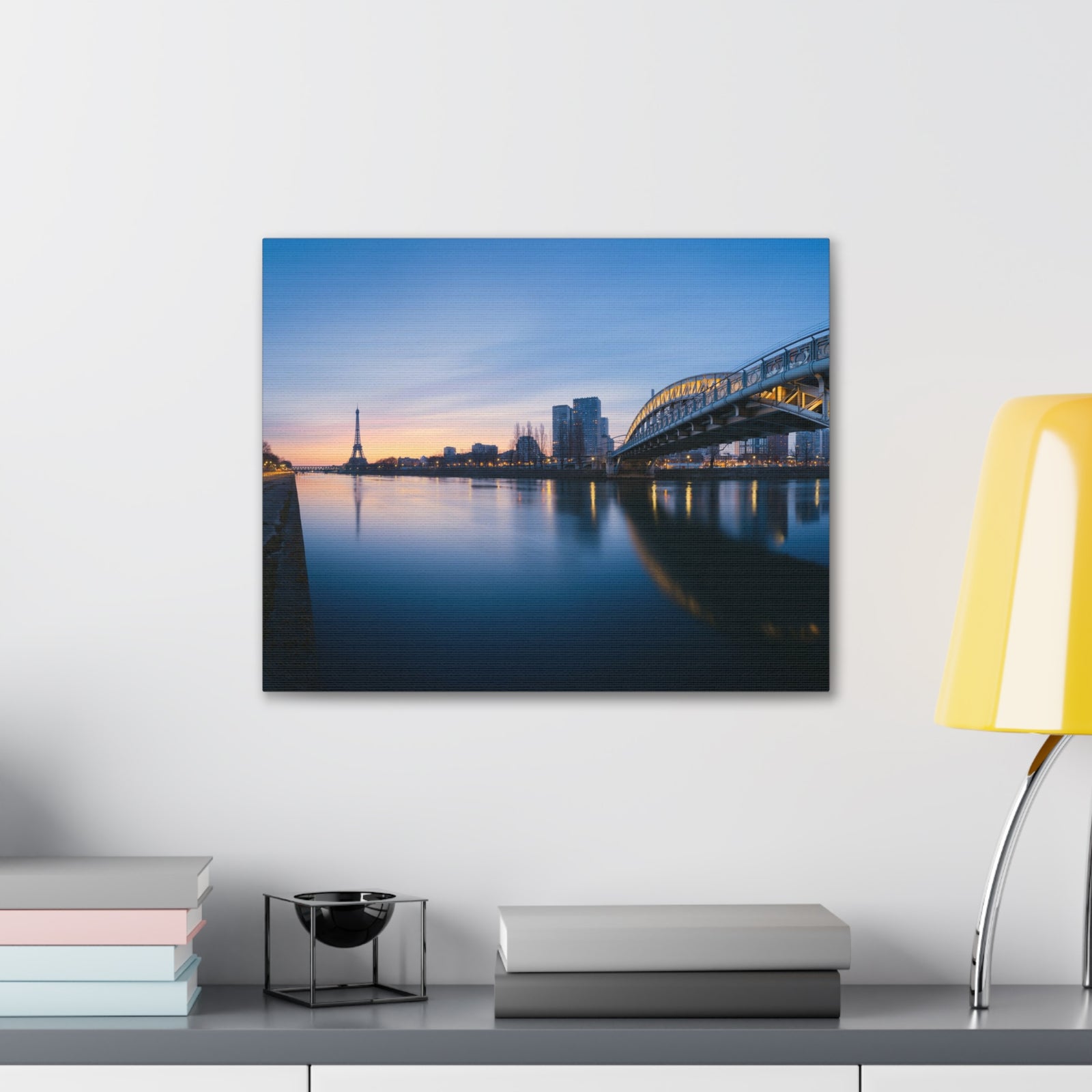 Paris Night Skyline Canvas Artwork High-Quality Breathtaking Stunning Cityscape for Home Decor Ready to Hang-Express Your Love Gifts