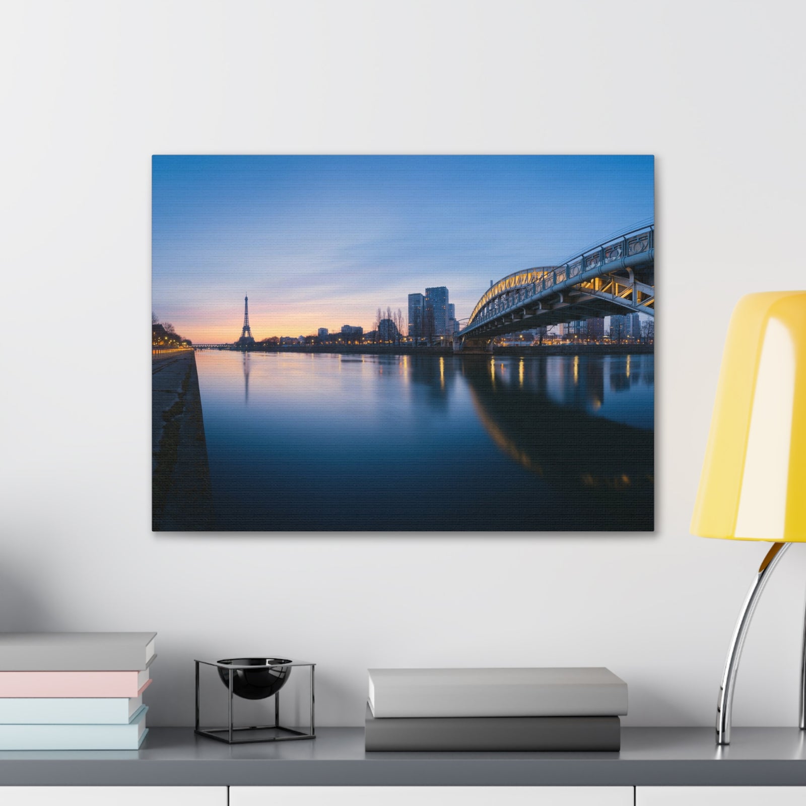 Paris Night Skyline Canvas Artwork High-Quality Breathtaking Stunning Cityscape for Home Decor Ready to Hang-Express Your Love Gifts