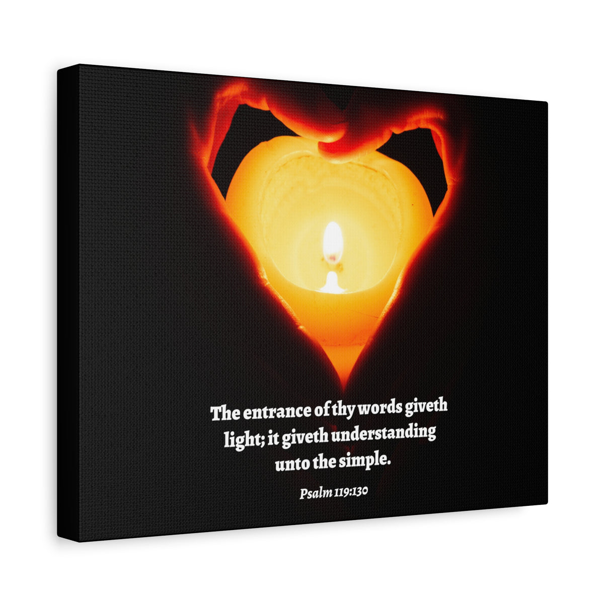 Scripture Walls Giveth Light Psalm 119:130 Bible Verse Canvas Christian Wall Art Ready to Hang-Express Your Love Gifts