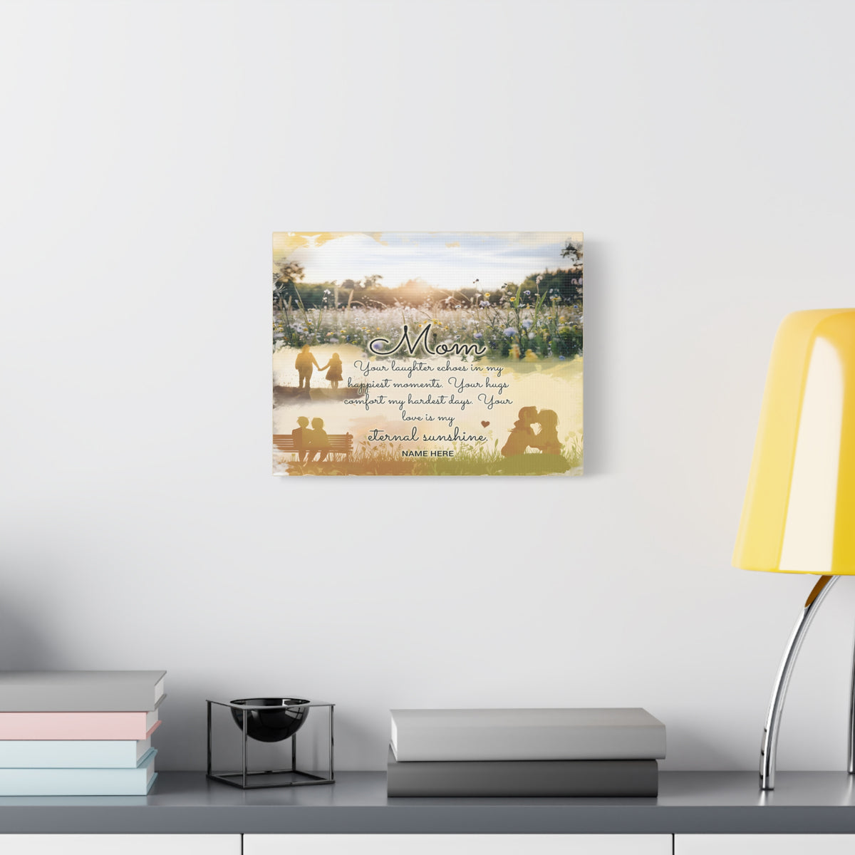 Personalized To Mom Eternal Sunshine Inspirational Quote – Elegant Home Décor-Express Your Love Gifts