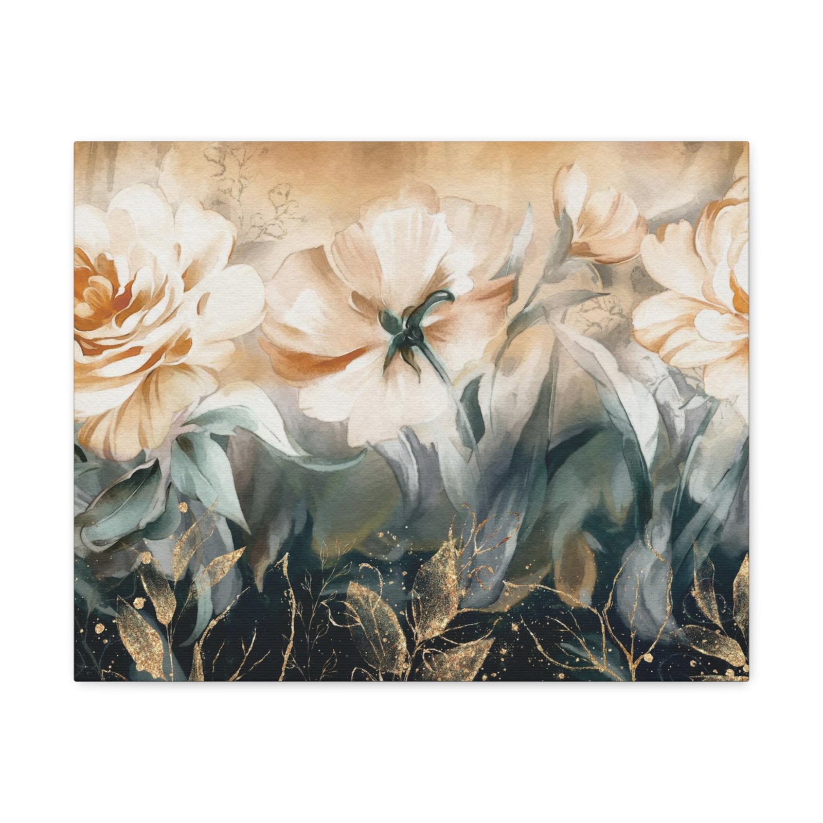 Oil Painting With Flower Rose Peonies Flower Canvas Wall Art for Home Decor Ready-to-Hang-Express Your Love Gifts