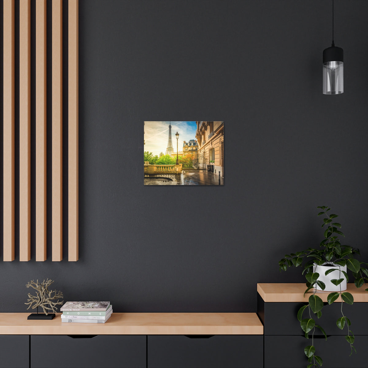Paris Street View France Canvas Artwork High-Quality Breathtaking French City for Home Decor Ready to Hang-Express Your Love Gifts