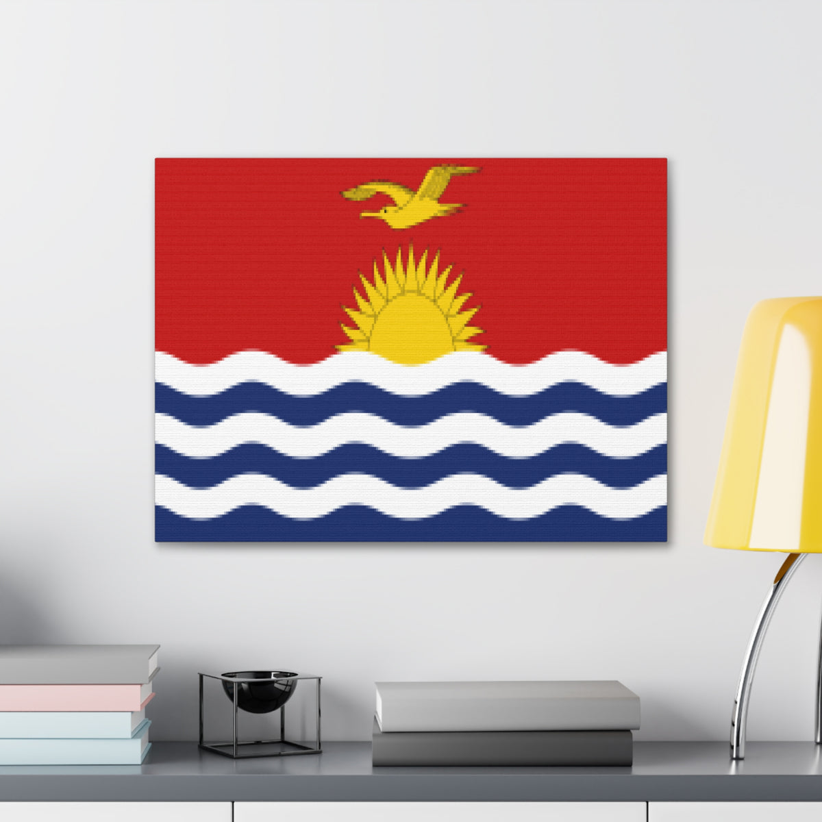 Kiribati Country Flag Canvas Vibrant Wall Art Unframed Home Decor-Express Your Love Gifts