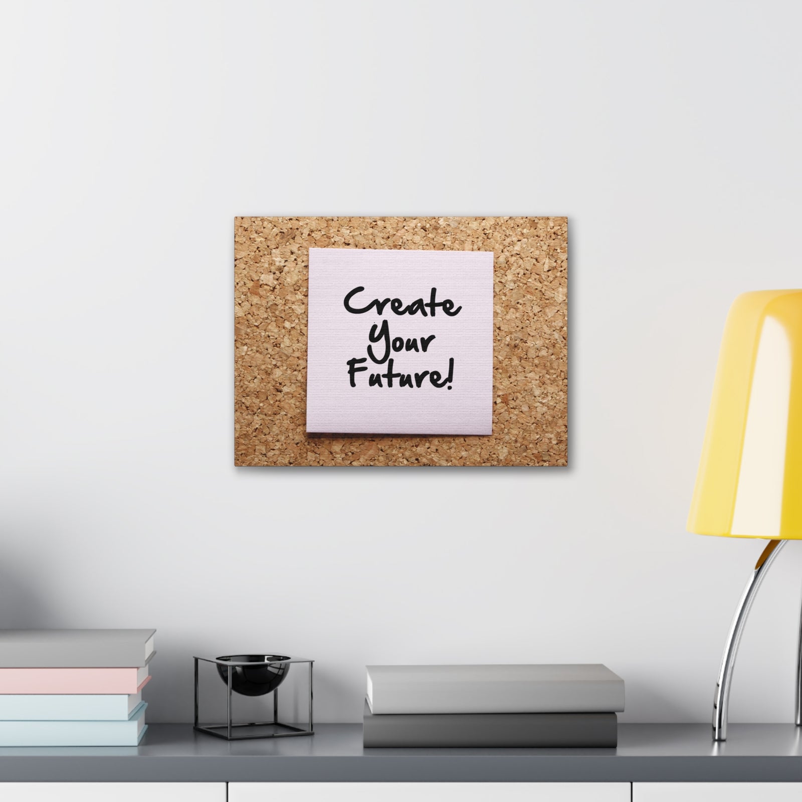 Inspirational Quote Canvas Create Your Future Motivational Print Ready to Hang Artwork-Express Your Love Gifts