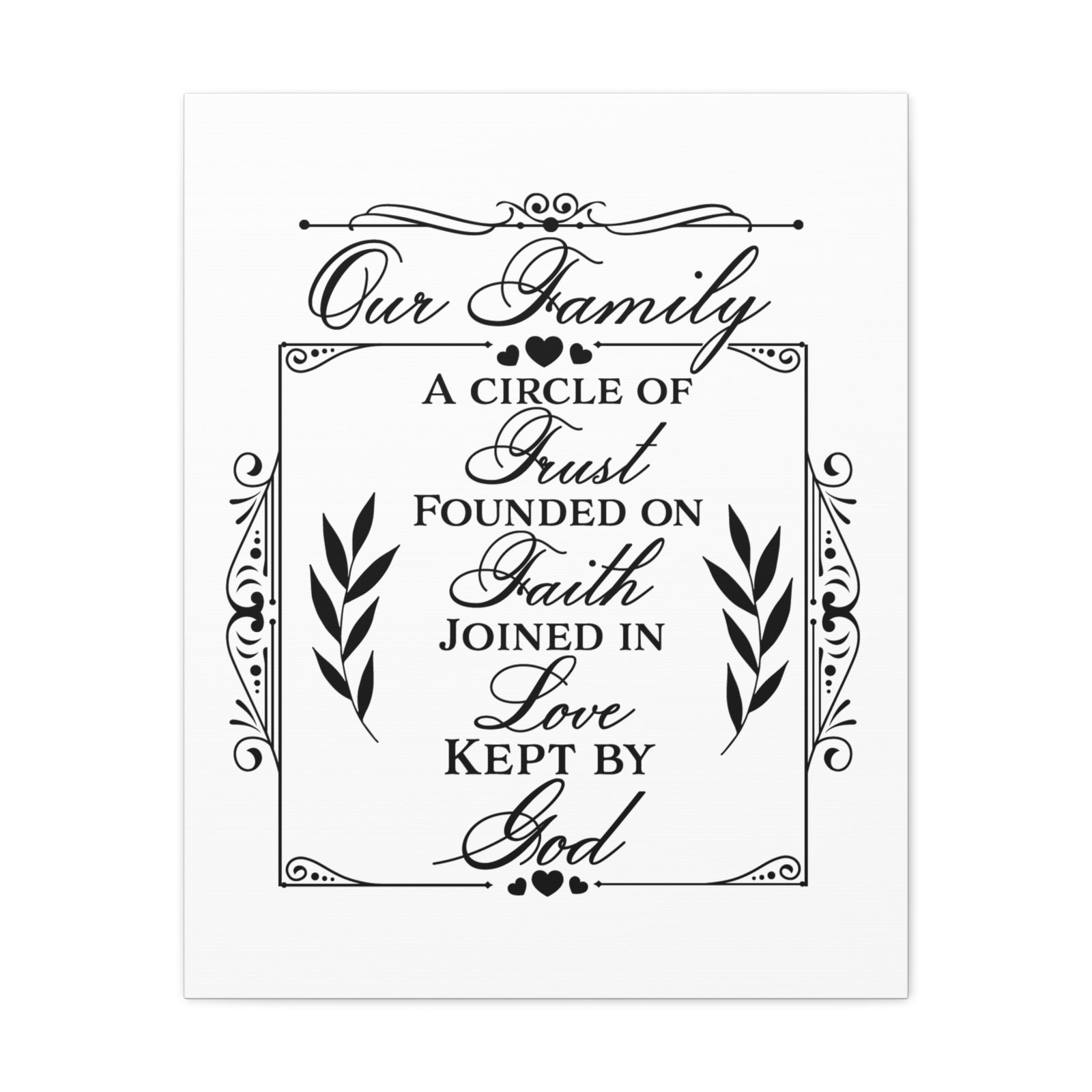 Scripture Canvas Kept By God Psalm 133:1 Christian Wall Art Print Ready to Hang-Express Your Love Gifts