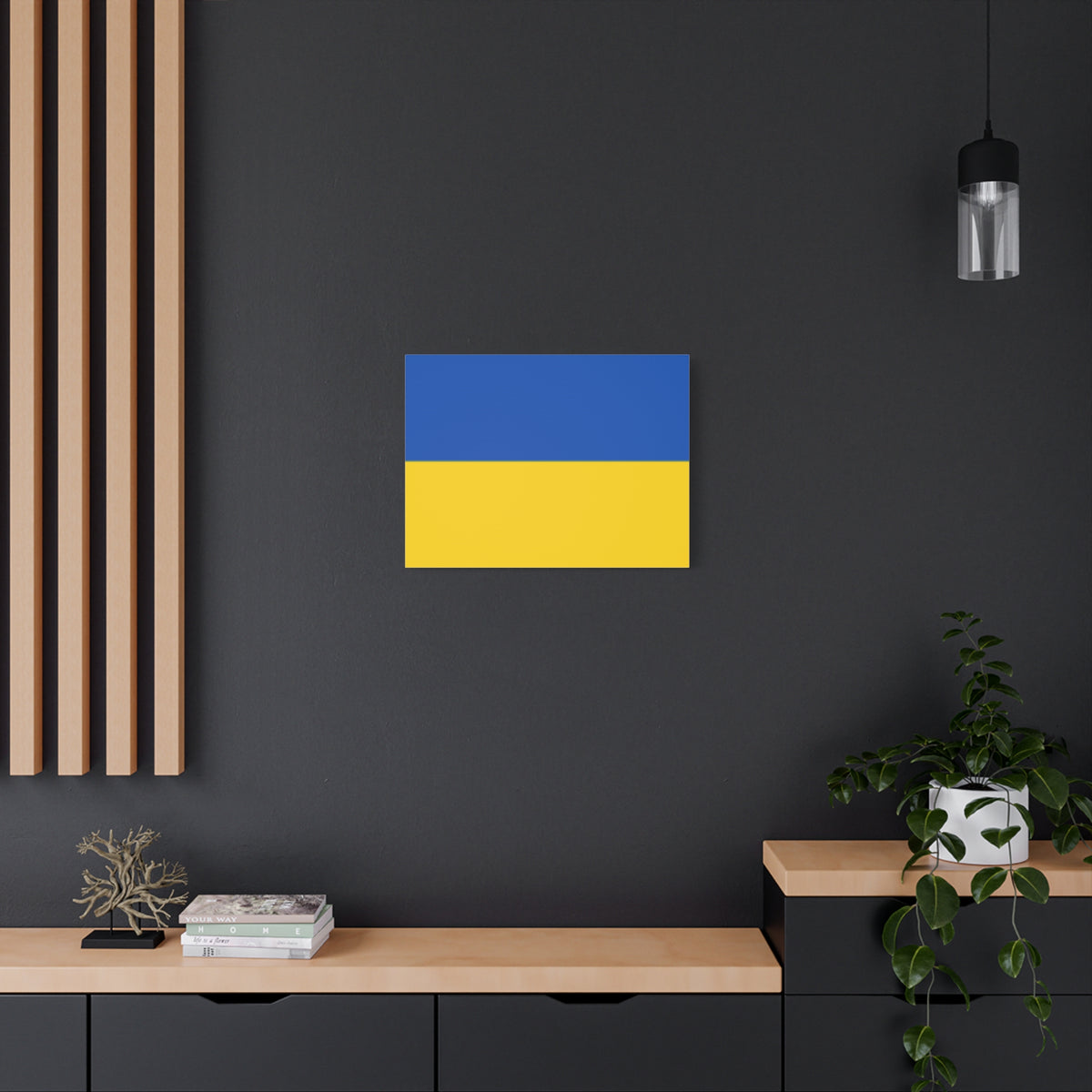 Ukraine Country Flag Canvas Vibrant Wall Art Unframed Home Decor-Express Your Love Gifts