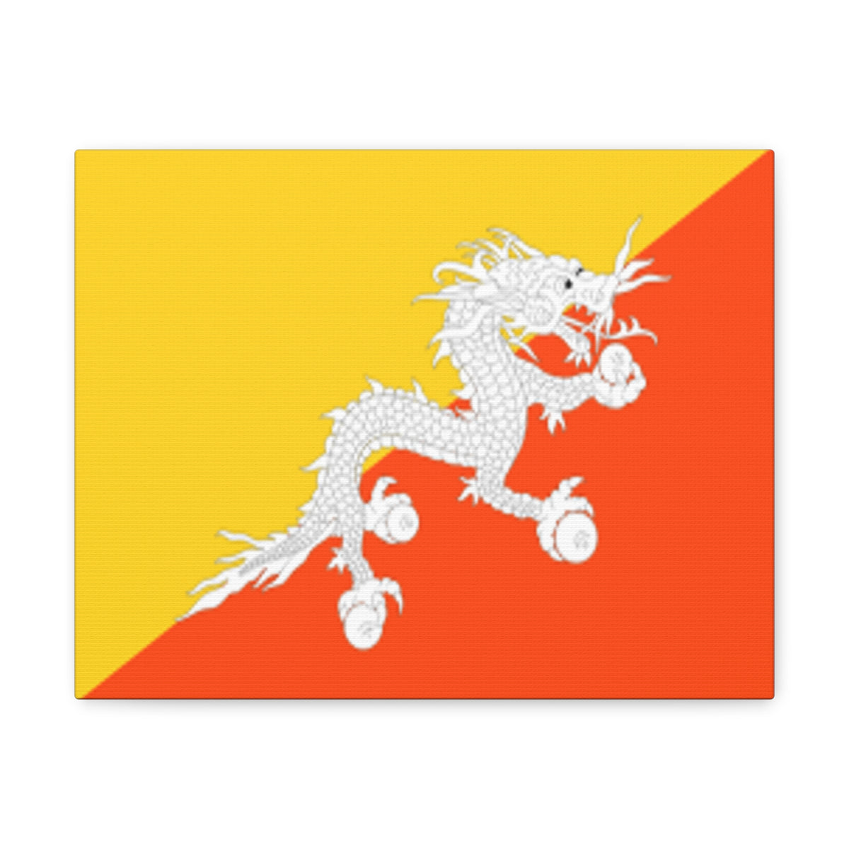 Bhutan Country Flag Canvas Vibrant Wall Art Unframed Home Decor-Express Your Love Gifts