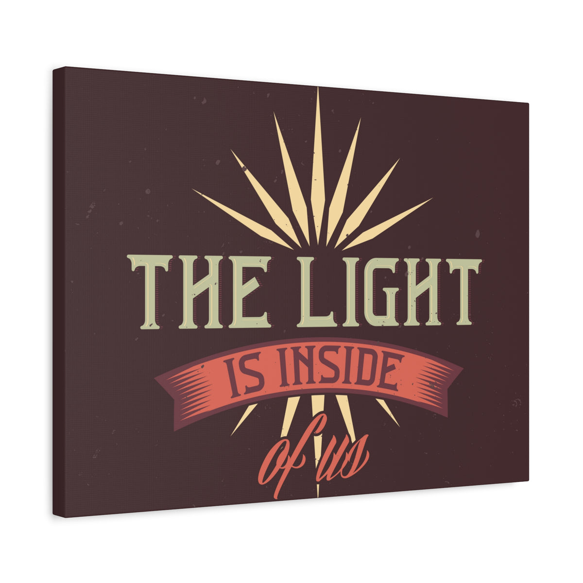 Inspirational Quote Canvas The Light Wall Art Motivational Motto Inspiring Prints Artwork Decor Ready to Hang-Express Your Love Gifts
