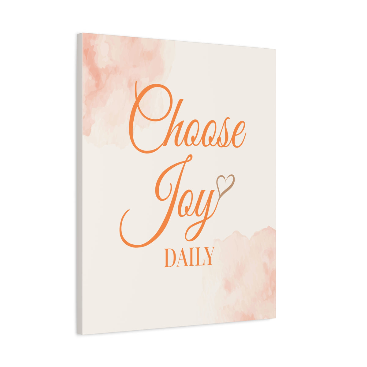 Choose Joy Daily Inspirational Motivational Quote Canvas Wall Art for Home Decor Ready-to-Hang-Express Your Love Gifts