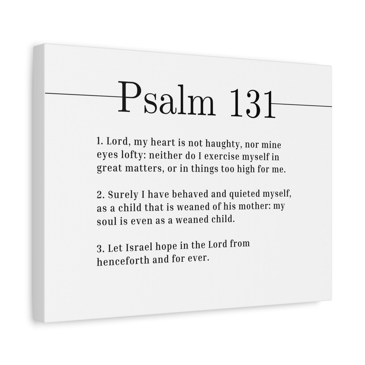Scripture Canvas Hope In The Lord Psalm 131 Christian Wall Art Bible Verse Print Ready to Hang-Express Your Love Gifts