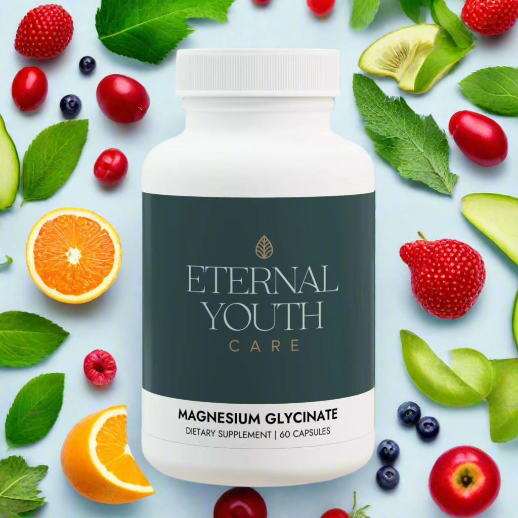 Eternal Youth Care Magnesium Glycinate – Athletic Performance & Muscle Recovery Non-GMO, Vegan (60 Capsules)-Express Your Love Gifts