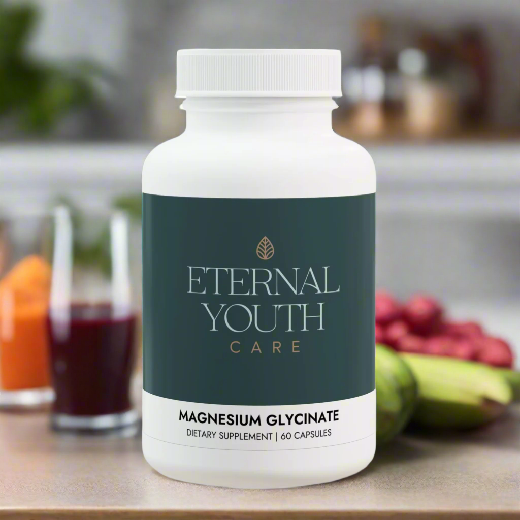 Eternal Youth Care Magnesium Glycinate – Athletic Performance & Muscle Recovery Non-GMO, Vegan (60 Capsules)-Express Your Love Gifts