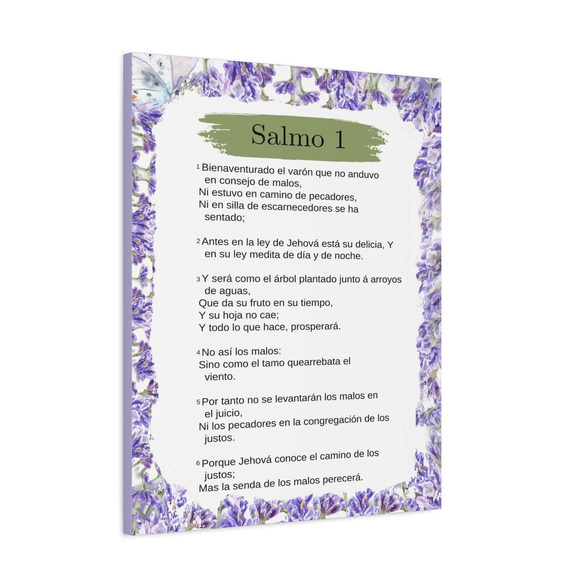 Salmo 1 Impresión De Arte Cristiano en ianoPared Lista Para Colgar-Express Your Love Gifts