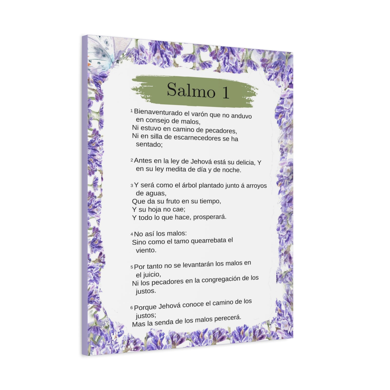 Salmo 1 Impresión De Arte Cristiano en ianoPared Lista Para Colgar-Express Your Love Gifts