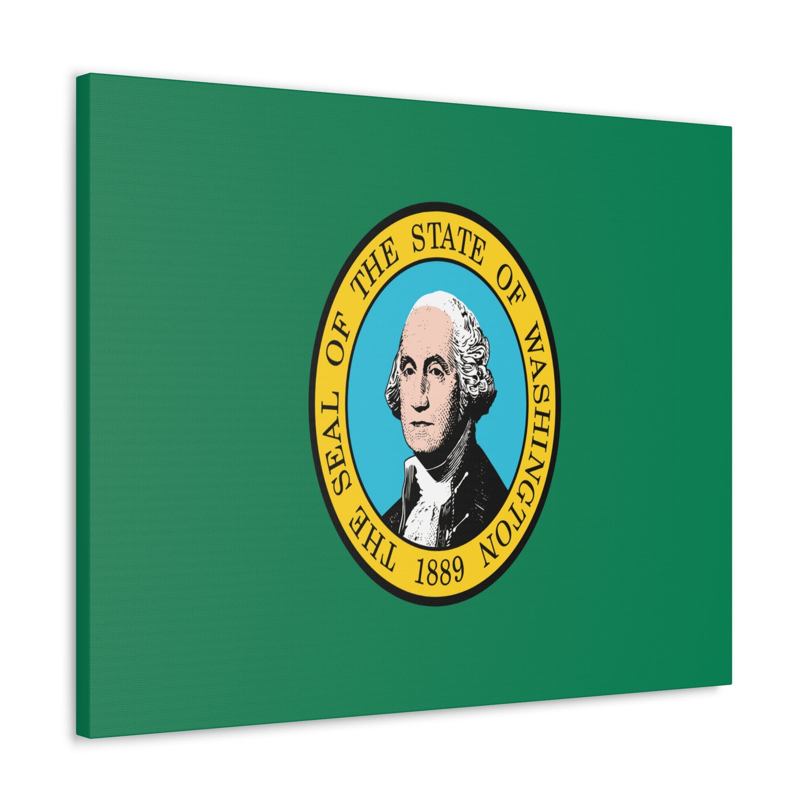 Washington Stage Flag Canvas Vibrant Wall Art Unframed Home Decor-Express Your Love Gifts