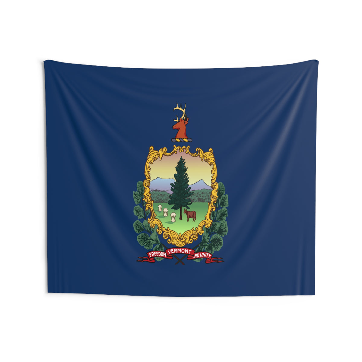 Vermont State Flag Wall Hanging Tapestry-Express Your Love Gifts
