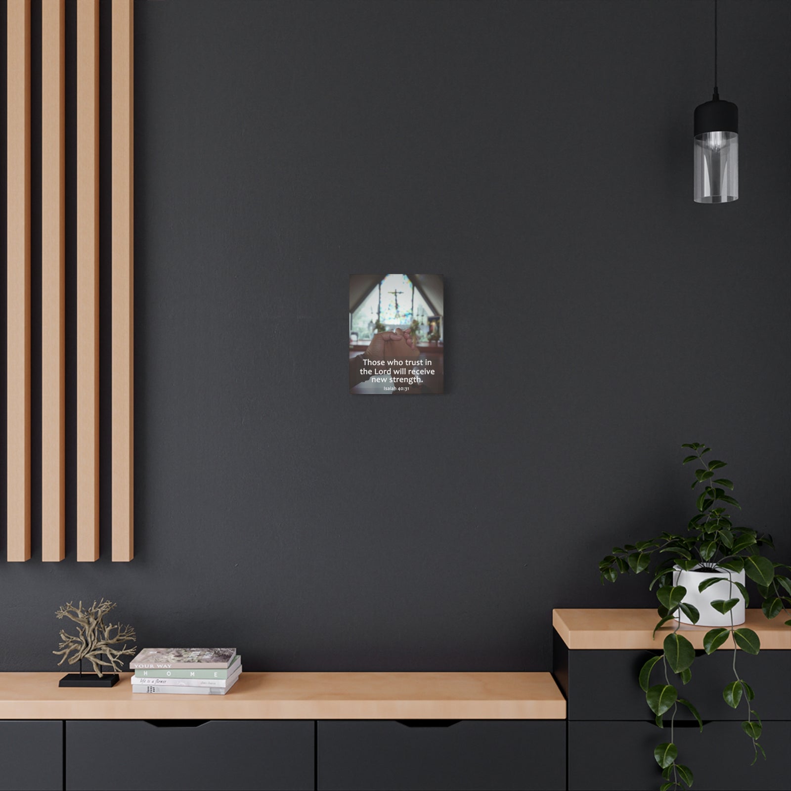 Scripture Walls Trust In The Lord Isaiah 40:31 Bible Verse Canvas Christian Wall Art Ready to Hang-Express Your Love Gifts