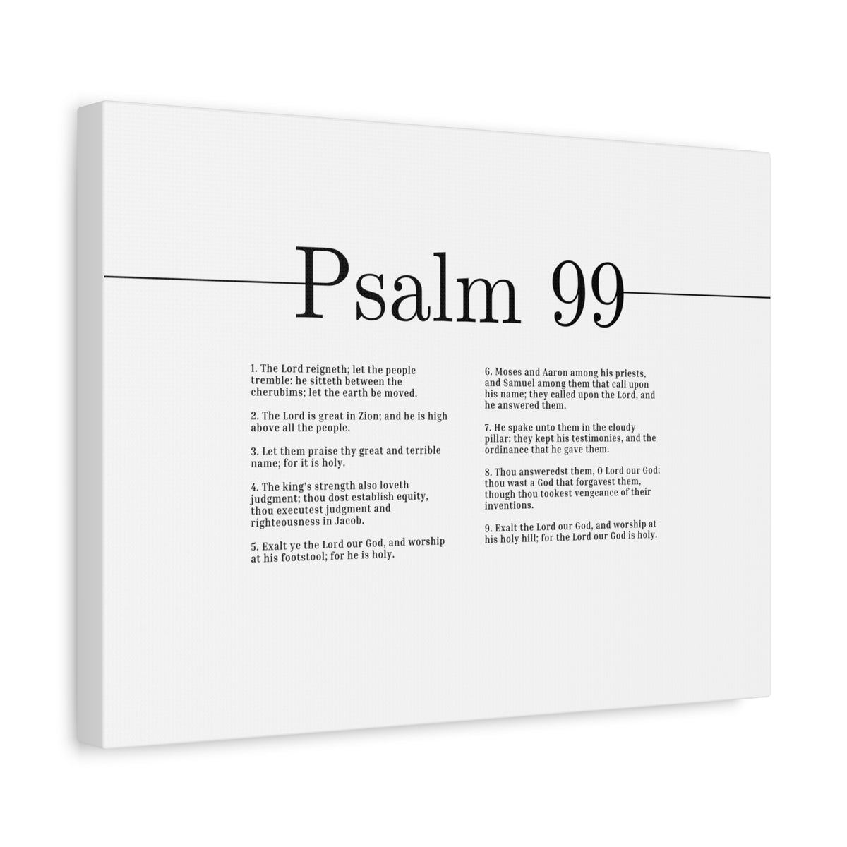 Scripture Canvas For The Lord Our God Is Holy Psalm 99 Christian Wall Art Bible Verse Print Ready to Hang-Express Your Love Gifts