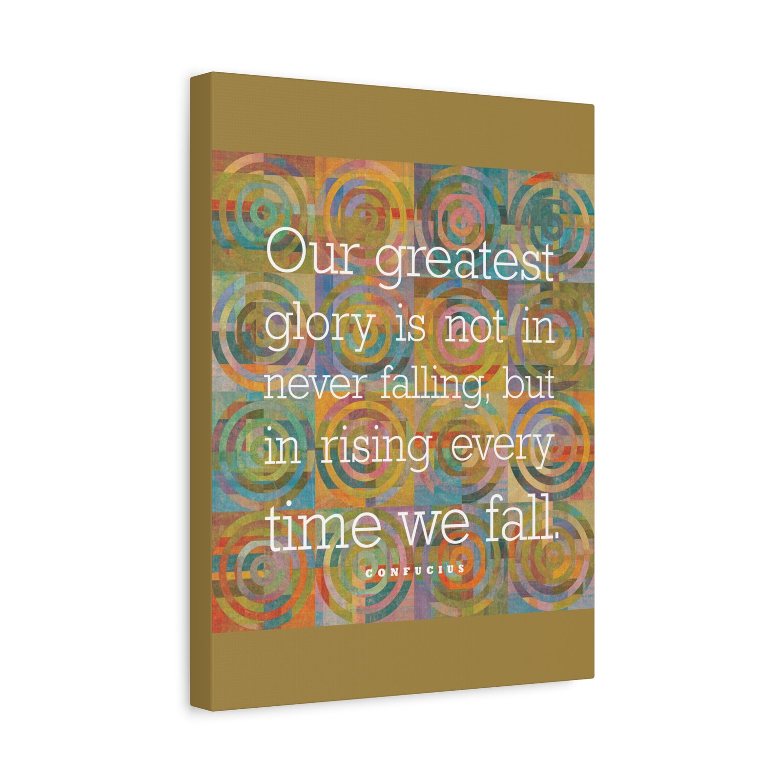 Inspirational Wall Art Rising Every Time We Fall Motivation Wall Decor for Home Office Gym Inspiring Success Quote Print Ready to Hang-Express Your Love Gifts