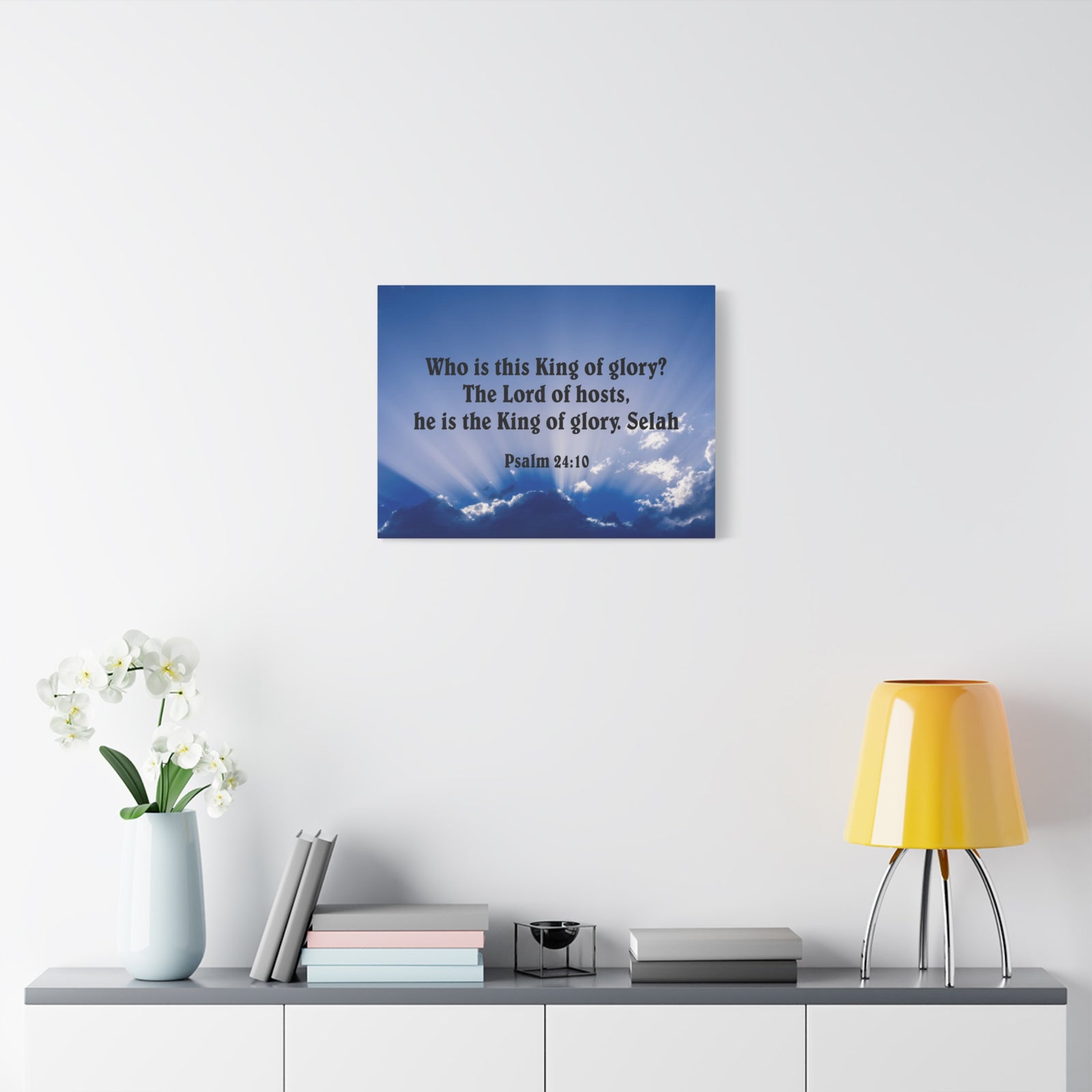 Bible Verse Canvas The Lord of Hosts Psalm 24:10 Christian Home Decor Scripture Art-Express Your Love Gifts